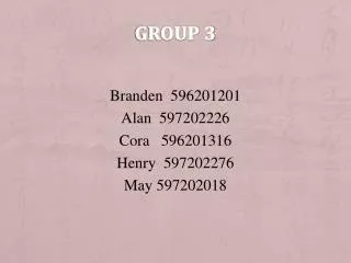 Group 3