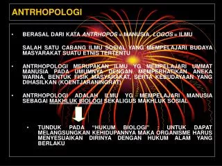 antrhopologi