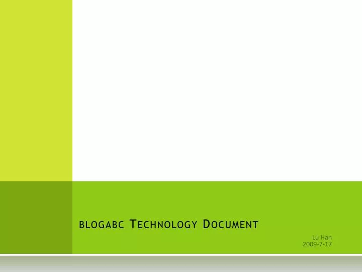 blogabc technology document