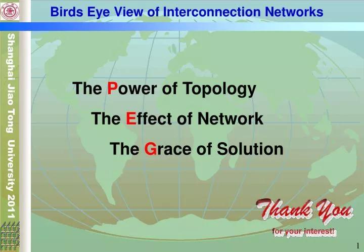birds eye view of interconnection networks