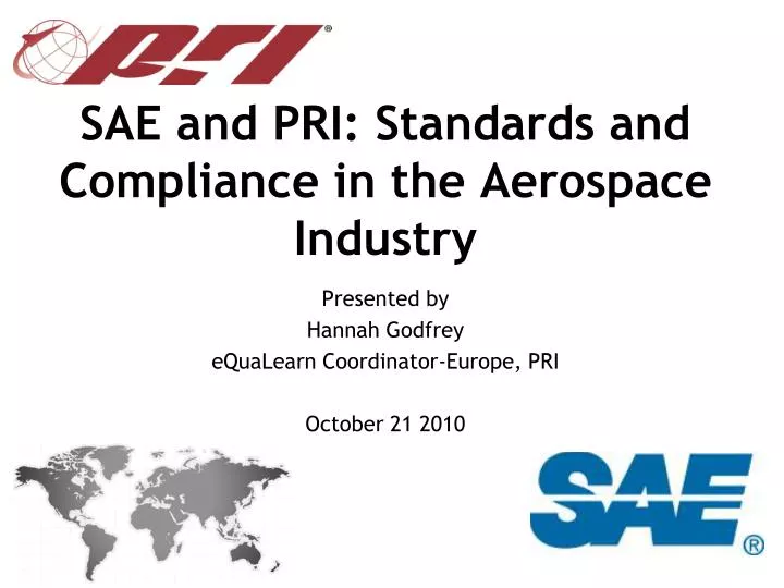 sae and pri standards and compliance in the aerospace industry