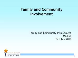 Family and Community Involvement