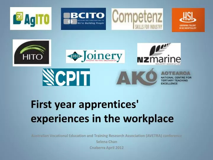 first year apprentices experiences in the workplace