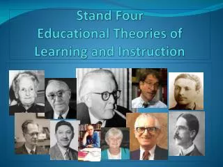 Str Stand Four Educational Theories of Learning and Instruction