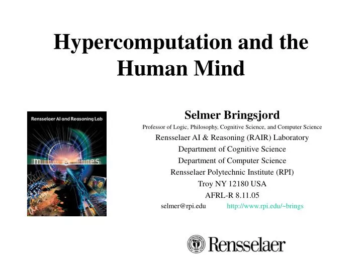 hypercomputation and the human mind