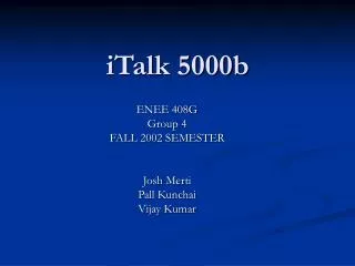 iTalk 5000b