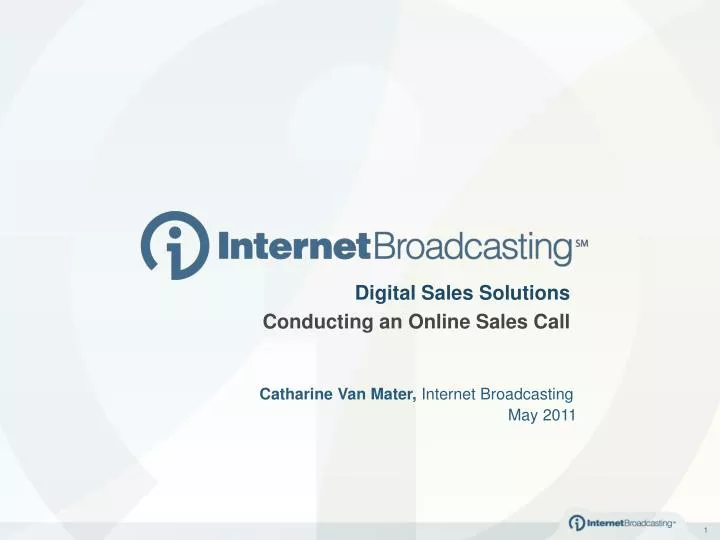 catharine van mater internet broadcasting may 2011