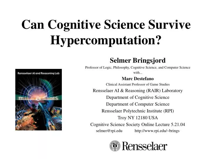 can cognitive science survive hypercomputation