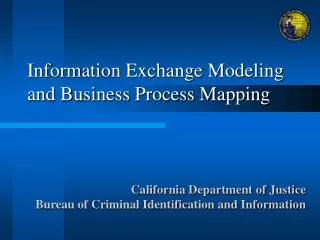 Information Exchange Modeling and Business Process Mapping