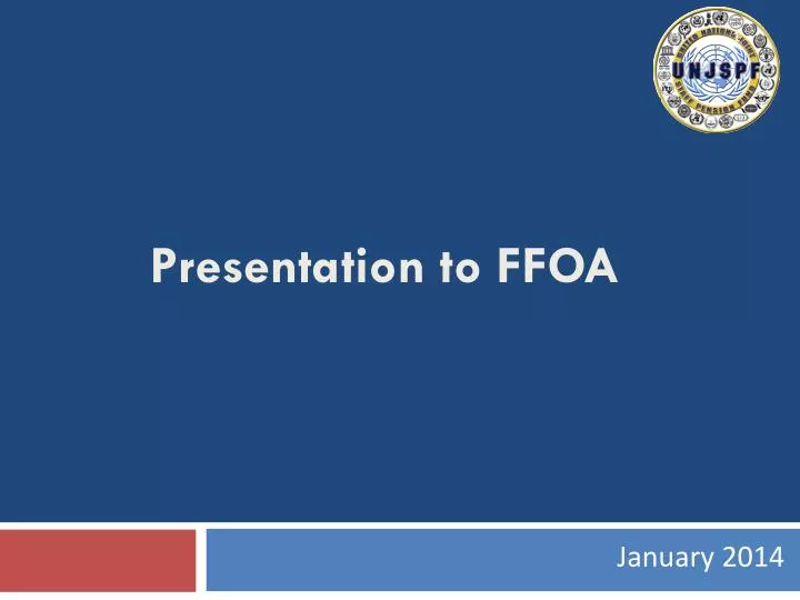 presentation to ffoa