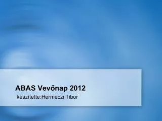 abas vev nap 2012