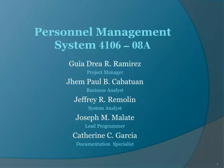 personnel management system 4106 08a