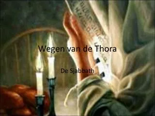 wegen van de thora