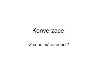 konverzace