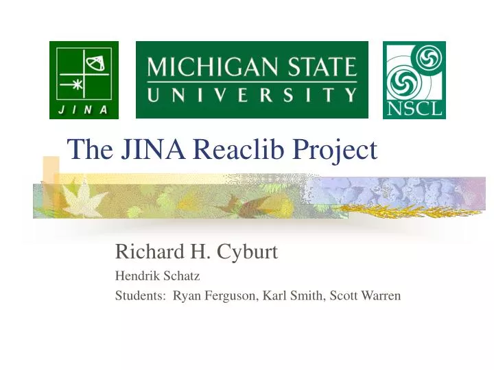 the jina reaclib project