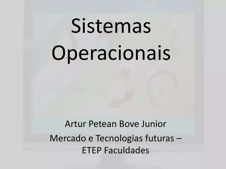 sistemas operacionais