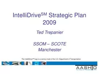 IntelliDrive SM Strategic Plan 2009