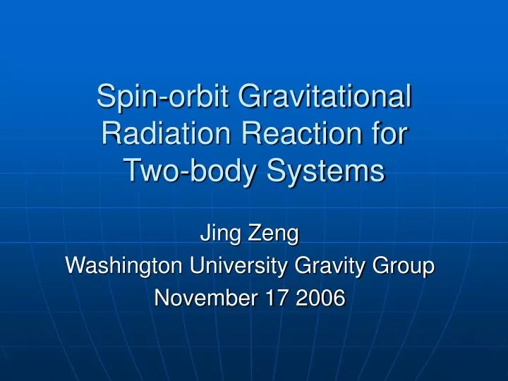 spin orbit gravitational radiation reaction for two body systems