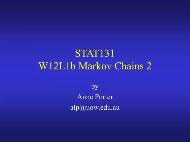stat131 w12l1b markov chains 2