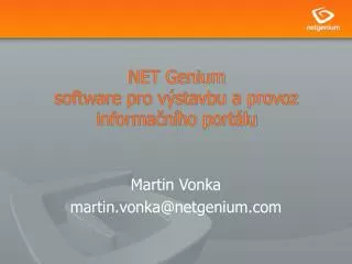 net genium software pro v stavbu a provoz informa n ho port lu