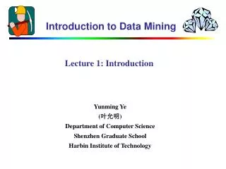 Lecture 1 : Introduction