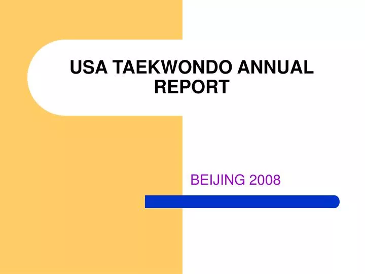 usa taekwondo annual report