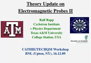 theory update on electromagnetic probes ii