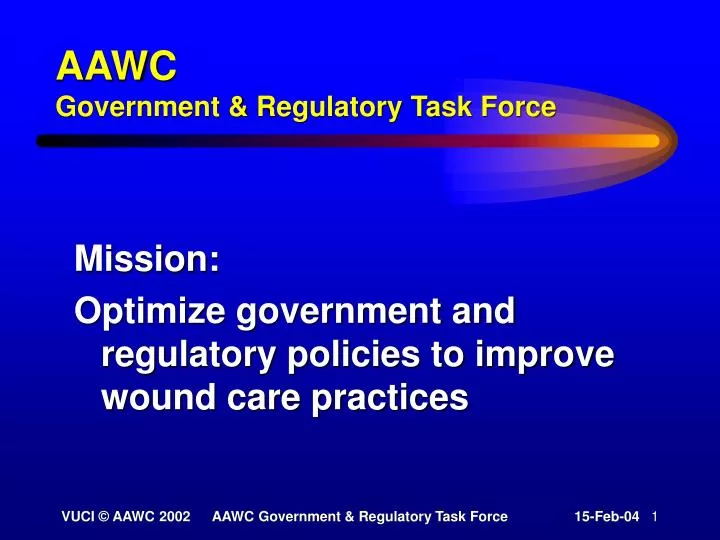 aawc government regulatory task force