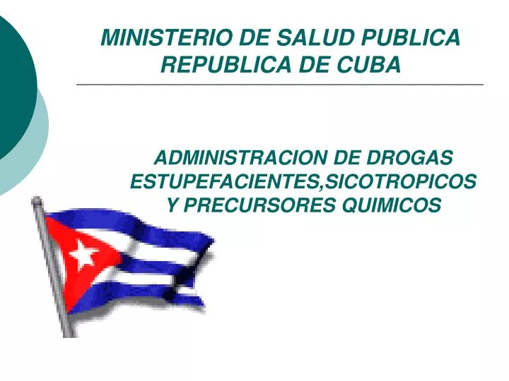 ministerio de salud publica republica de cuba