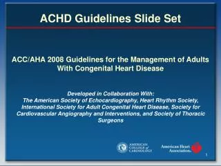 ACHD Guidelines Slide Set