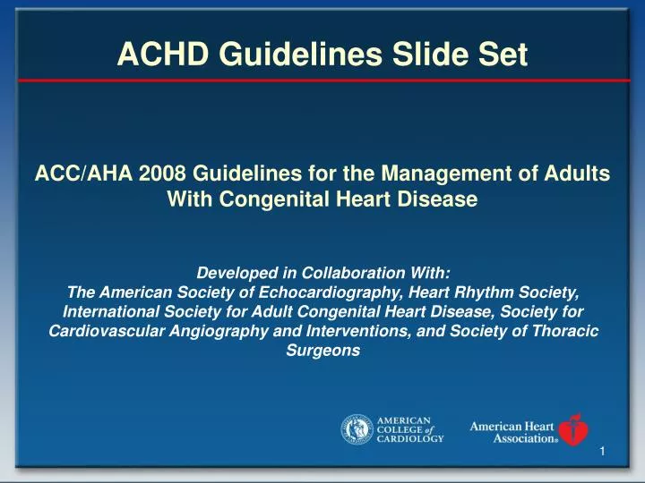 achd guidelines slide set