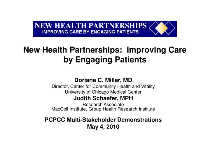 new health partnerships improving care by engaging patients