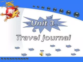 Unit 3 Travel journal