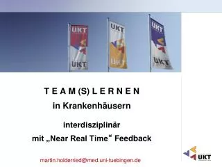 t e a m s l e r n e n in krankenh usern interdisziplin r mit near real time feedback