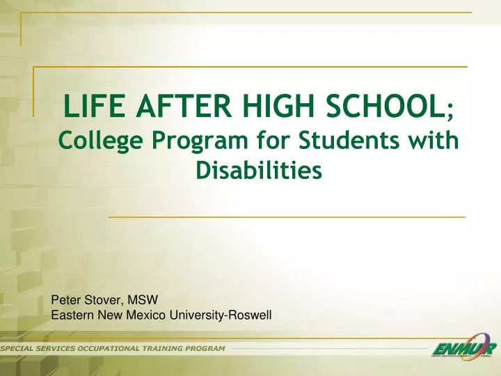 life after high school college program for students with disabilities