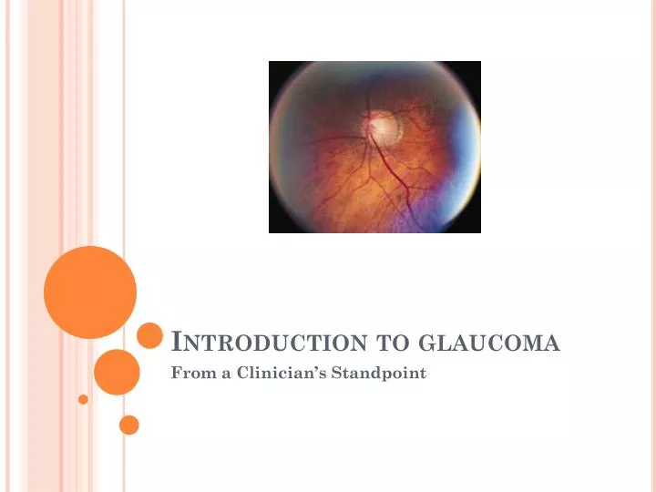 introduction to glaucoma