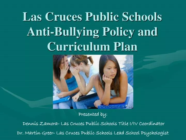 las cruces public schools anti bullying policy and curriculum plan