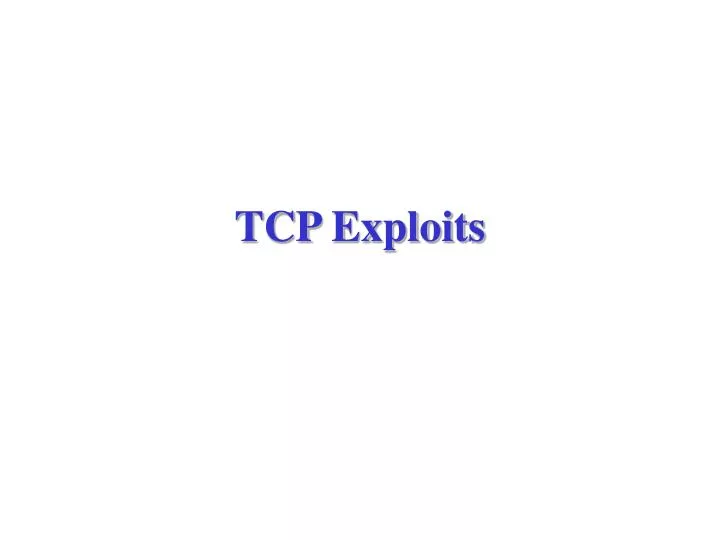 tcp exploits