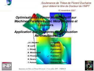 soutenance de th se de florent duchaine pour obtenir le titre de docteur de l inpt 15 novembre 2007