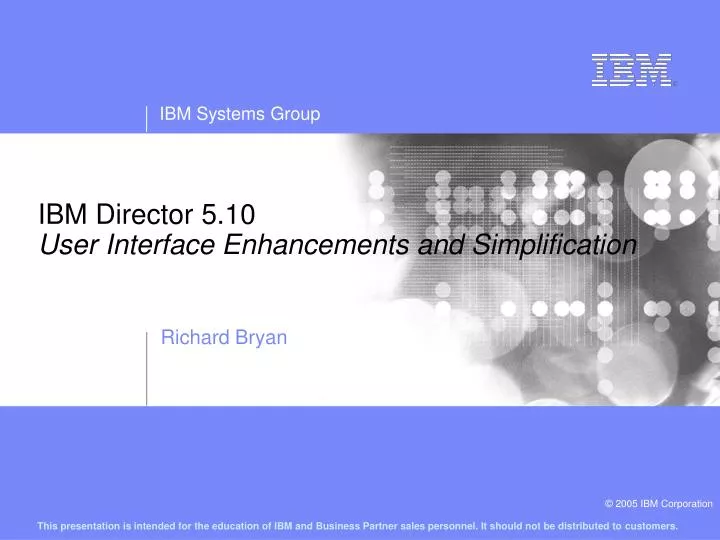 ibm director 5 10 user interface enhancements and simplification