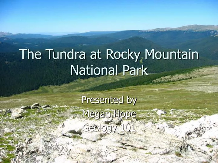 the tundra at rocky mountain national park