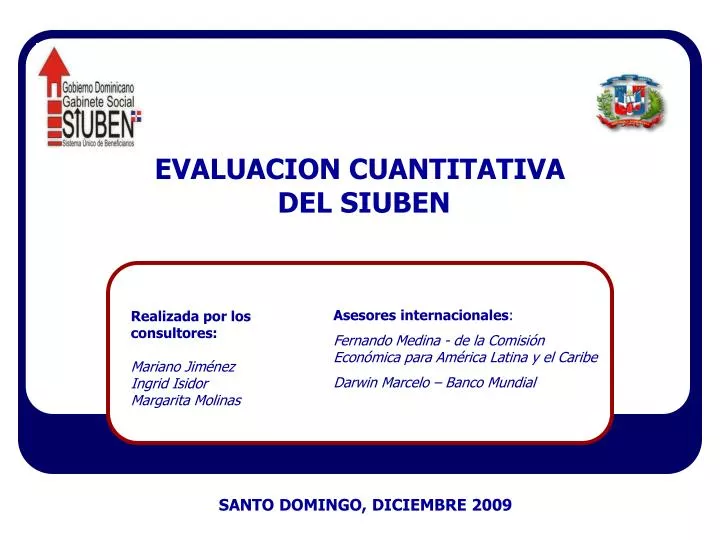 evaluacion cuantitativa del siuben