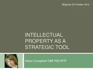 Intellectual property as a strategic tool