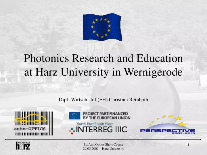 photonics research and education at harz university in wernigerode