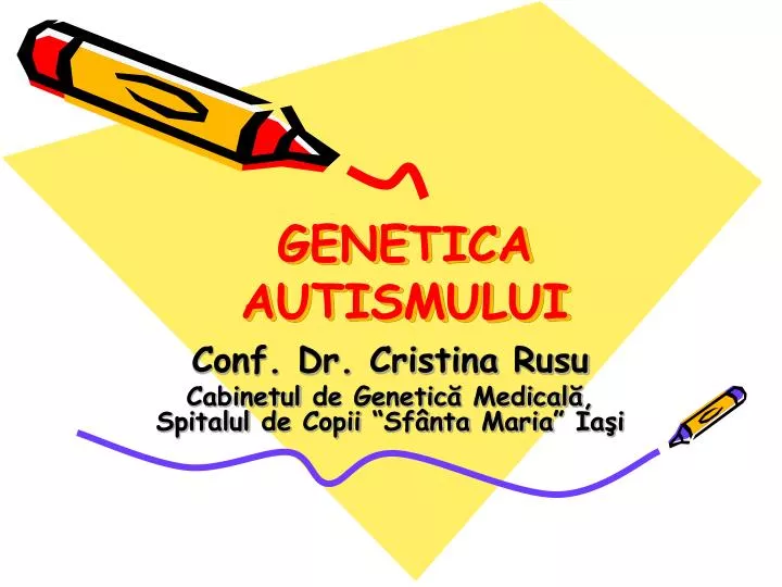 genetica autismului