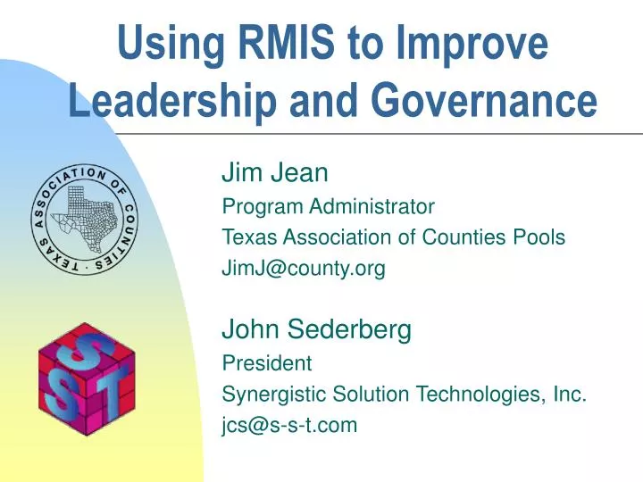 using rmis to improve leadership and governance