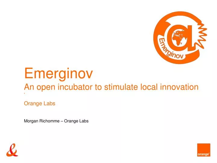 emerginov an open incubator to stimulate local innovation
