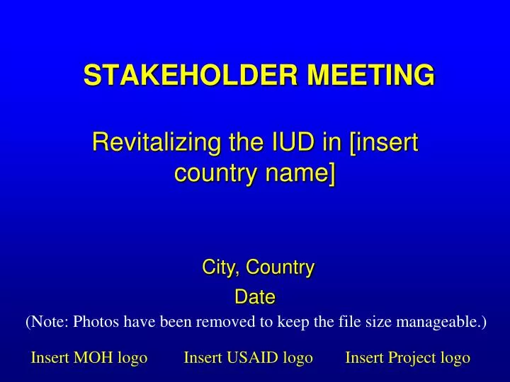 stakeholder meeting