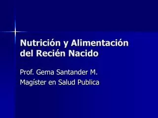 nutrici n y alimentaci n del reci n nacido