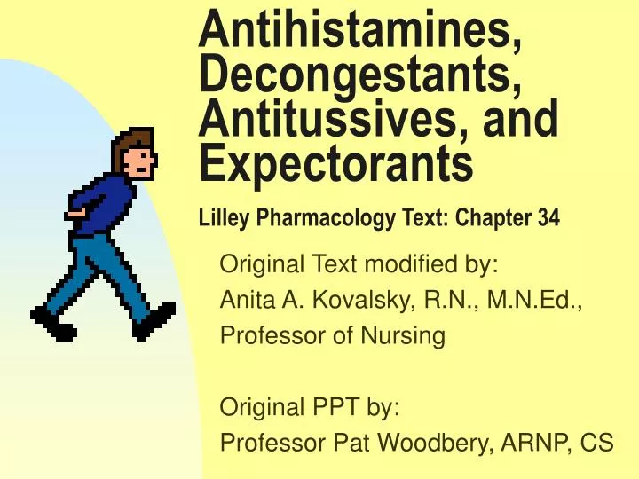 antihistamines decongestants antitussives and expectorants lilley pharmacology text chapter 34